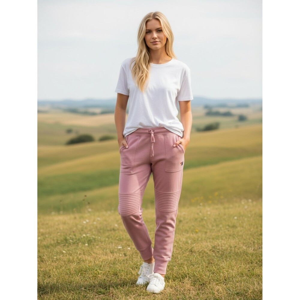 Rare Aviator Nation Blush Pink Motto Joggers (flaw)